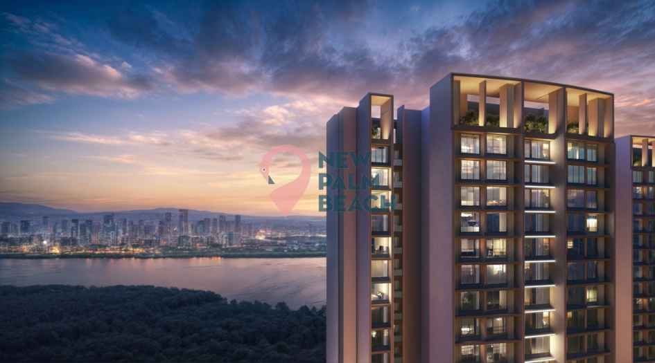 Celestria-New-Palm-Beach-Elevtation-Evening